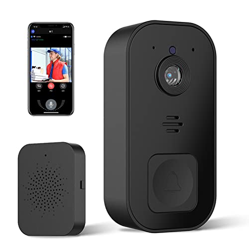 2023 Smart Wireless Video Doorbell Camera, Newest in 2023, Human Detection, Night Vision, Cloud Storage, Home Real Time Alarm, 2K HD, Easy Installation