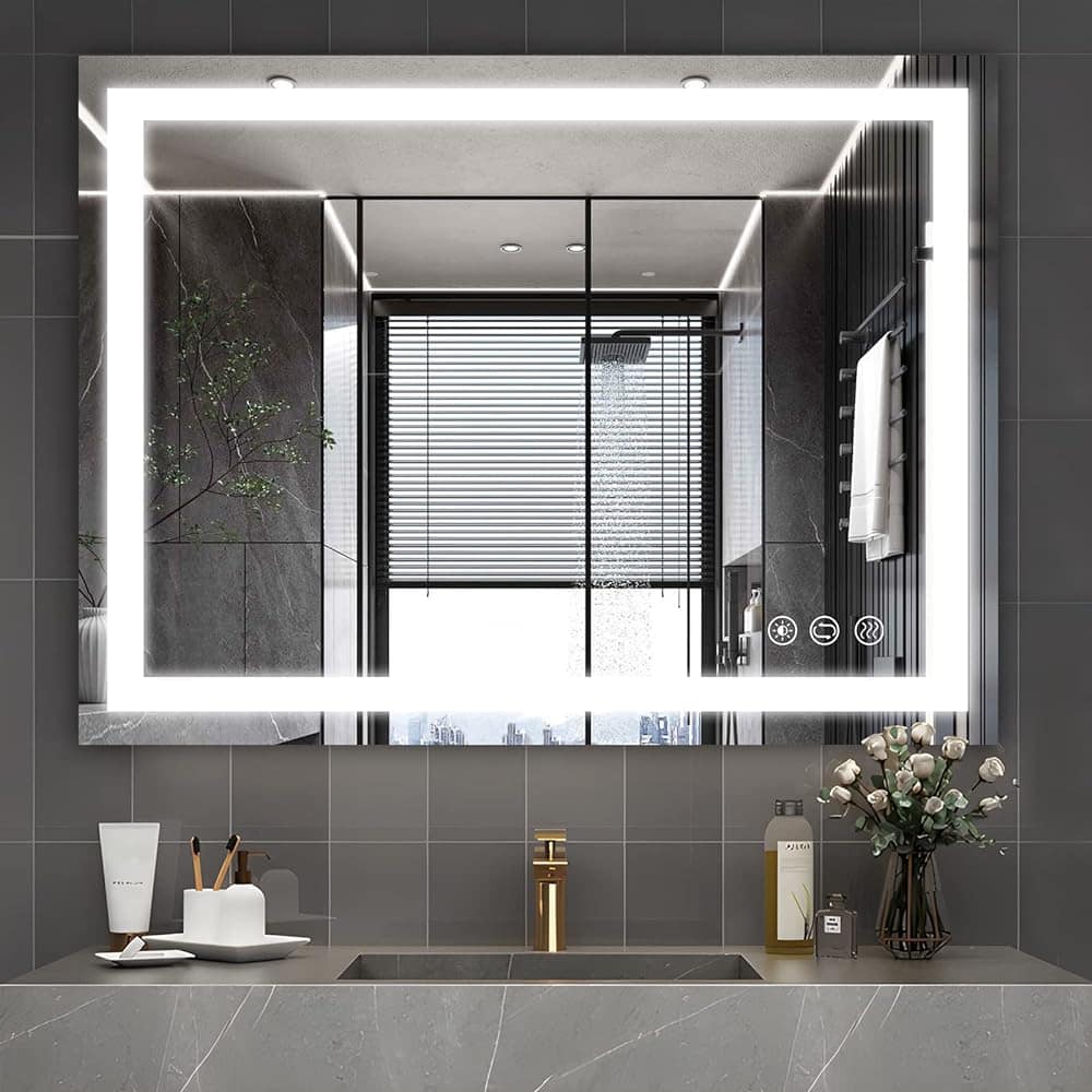 Butylux LED Bathroom Mirror: Dimmable, Anti-Fog, Smart Touch