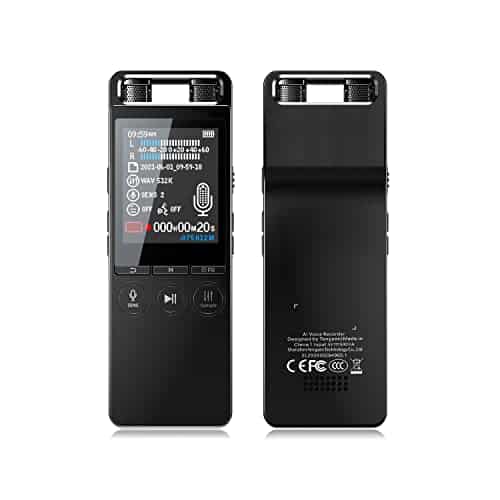 Digital Voice Recorder with Playback Recording Pen Device Audio Tape CONODO Intelligent Noise Cancel Voice Activated 3072kbps 32GB 1100 Hours Work Time Dual Microphones