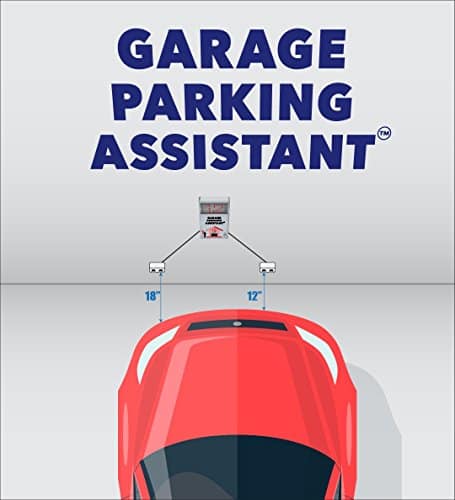 Garage Parking Assistant Digital Meter with Car Stop Indicator Light and Parking Sensor - Digital Parking Stopper for Garage - Car Bumper Guard – No Laser Harm Garage Parking Assist