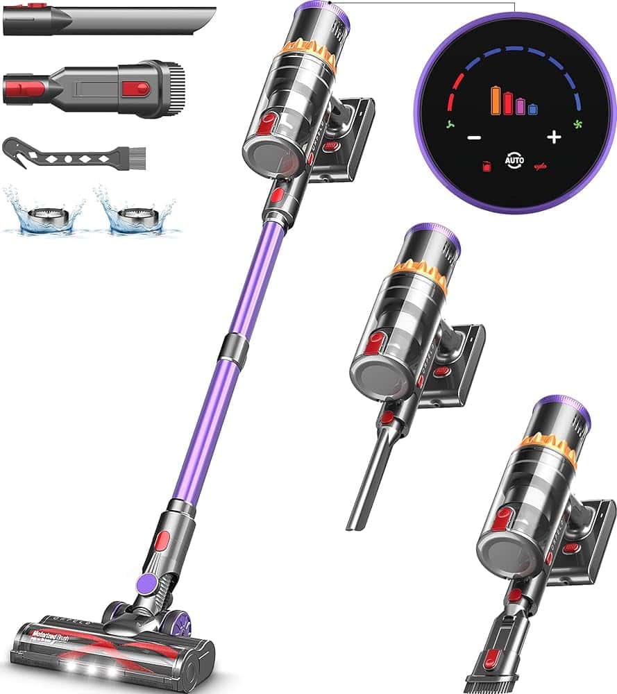 ORFELD Cordless Vacuum Cleaner with Smart Display