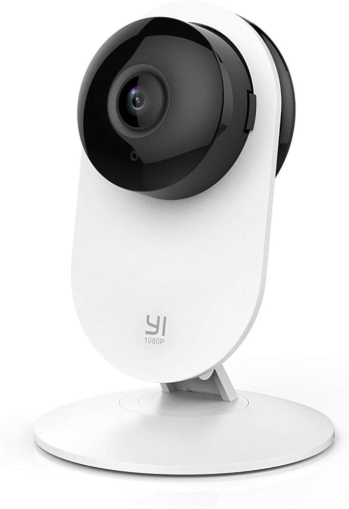 YI Home Security Camera, 1080p 2.4G WiFi IP Indoor Surveillance Camera with Night Vision, Motion Detection, Phone App, Pet Cat Dog Cam Works with Alexa and Google Assistance